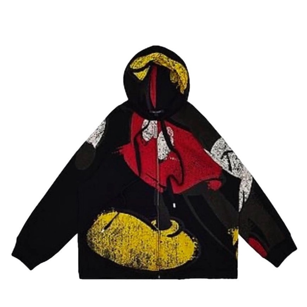 Marc Jacobs  RARE COLLECTABLE DISNEY MICKEY MOUSE OVERSIZED ZIP UP HOODIE /DRESS - Picture 12 of 16